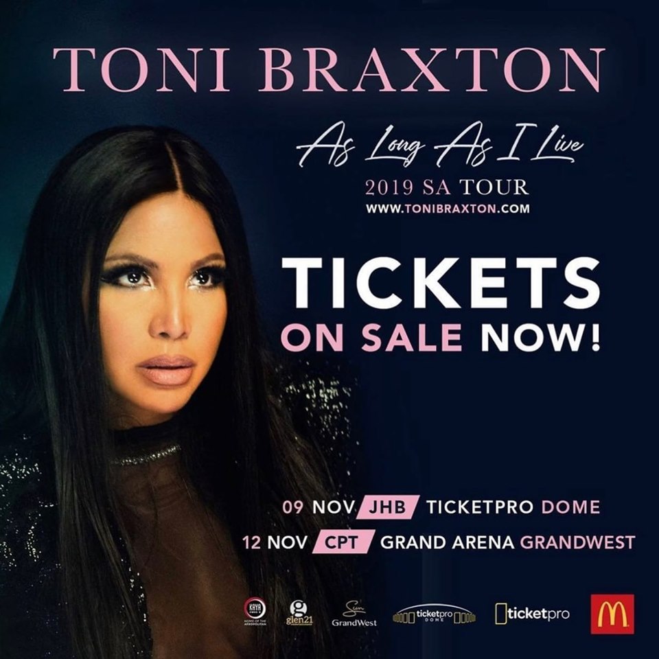 Toni Braxton live in Cape Town and Johannesburg Music In Africa