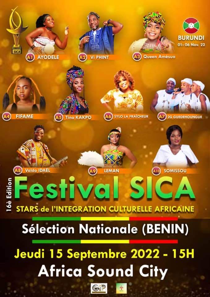 SÉLECTION NATIONALE BÉNIN FESTIVAL SICA | Music In Africa