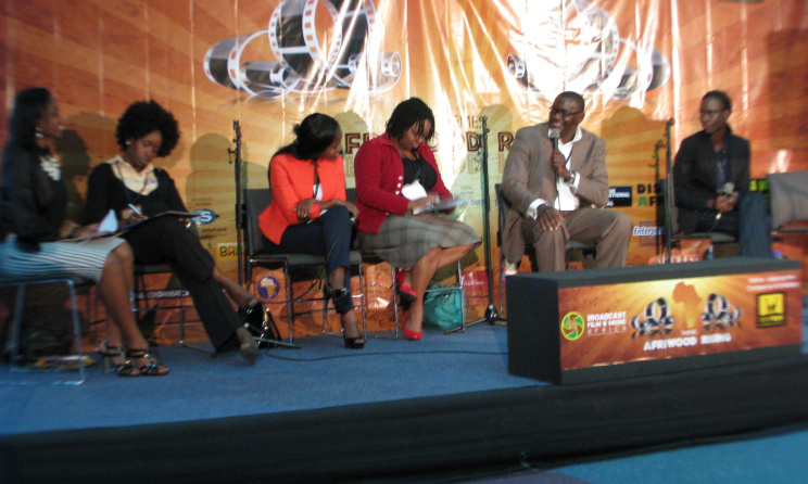 MCSK's Maurice Okoth addresses a past music panel.
