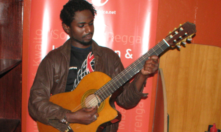 Yasin Kinyonga at the Music in Africa office, Nairobi.