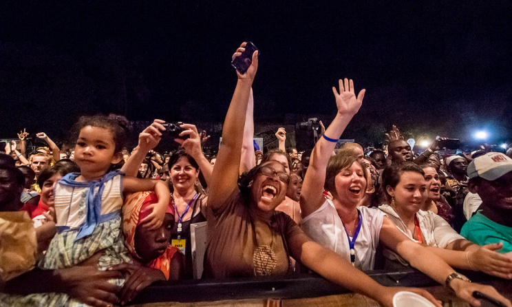 L'audience du Festival Sauti za Busara: près de 6000 personnes y ont participés (ph) Peter Bennet