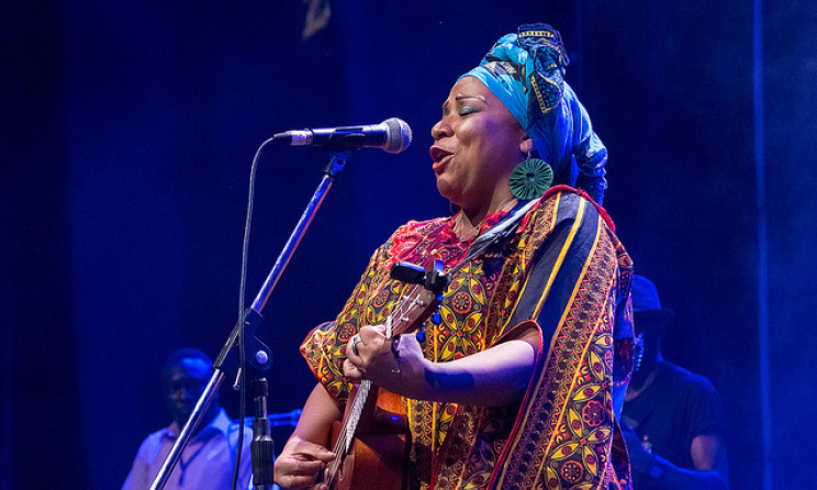 Mim Suleiman at Sauti za Busara 2015. Photo by Peter Bennett.