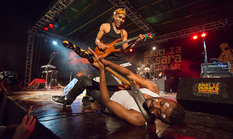 A live performance at the 2012 Sauti za Busara Fest. Photo by Busara Promotions.