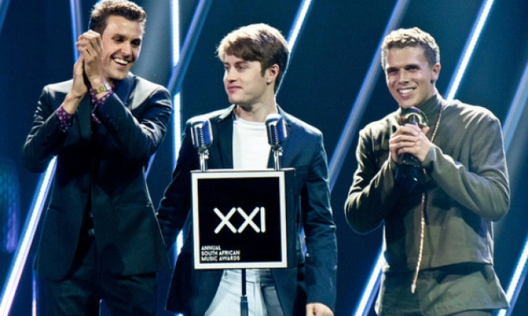 Beatenberg accept one of the six SAMA trophies.
