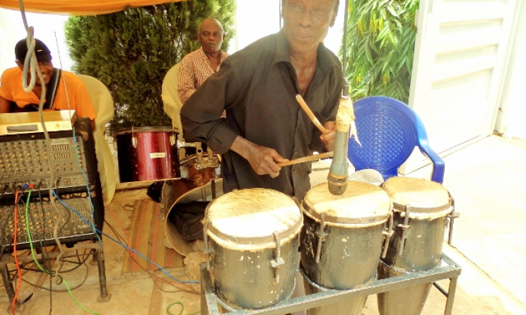 86-year old percussion legend Tony Odili