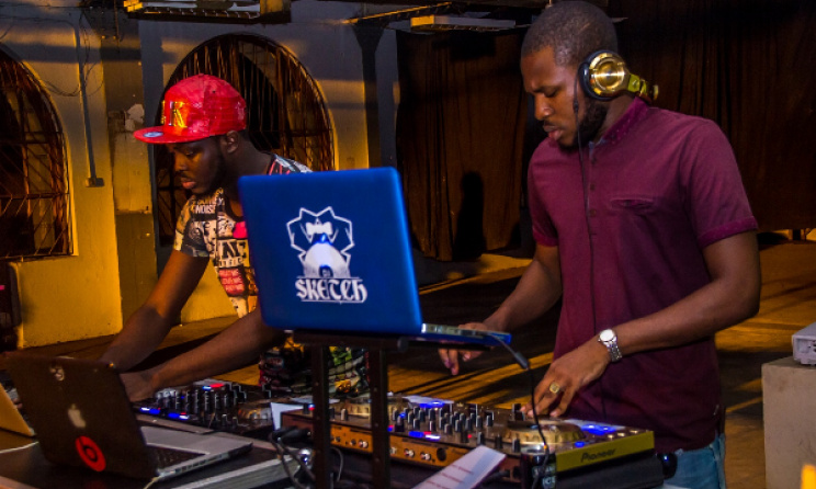 DJ Sketch (right). Photo: Jere Ikongio