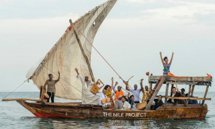 The Nile Project collective in Jinja, Uganda. Photo: Peter Stanley 