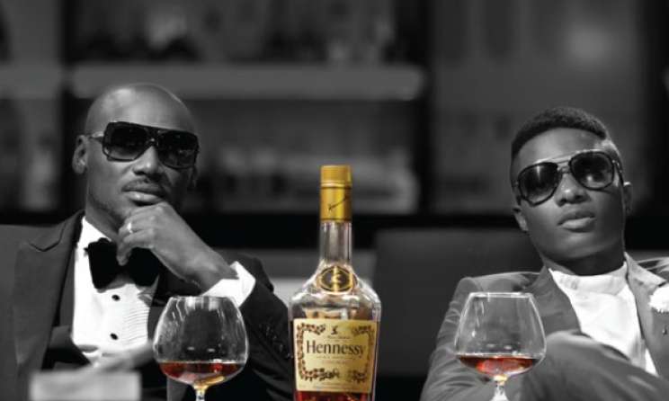 2face and Wizkid. Photo: Hennessy