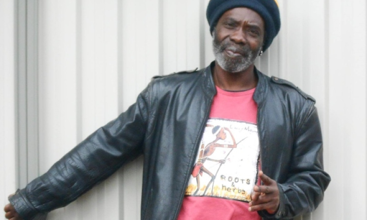 Zambian reggae man Larry Maluma.