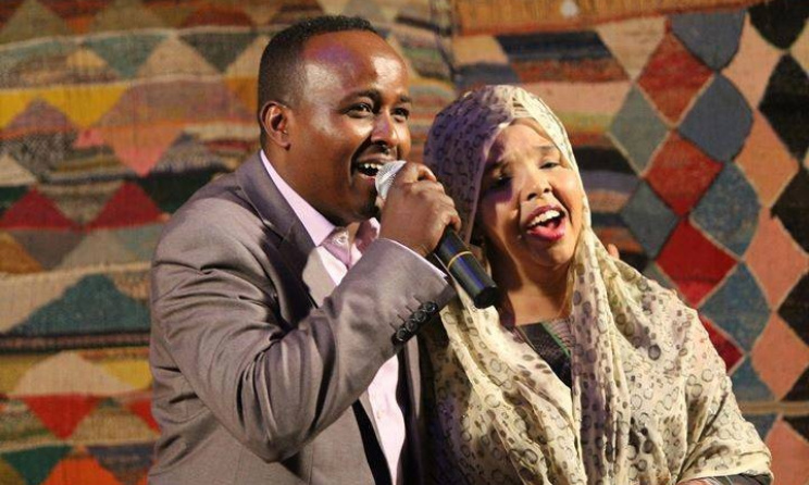 Somali artists Maxamed BK and Sahra IIays. Photo:www.daadmadheedhnews.net