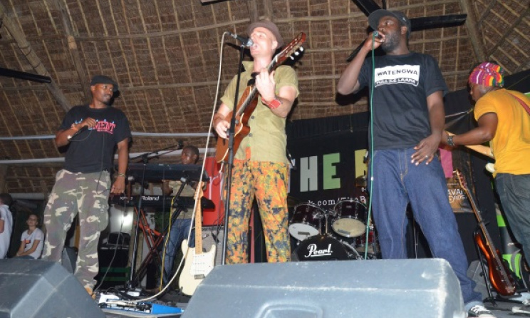 Chaba Thomas, Mzungu Kichaa and Jcb Mkalla at a past concert. Photo: www.tzaffairs.org