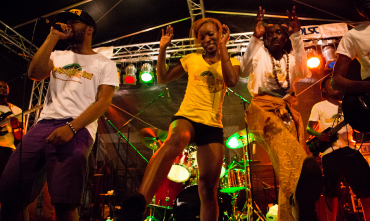 Ngoma Africa Band on stage. Photo courtesy of Ngoma Africa band