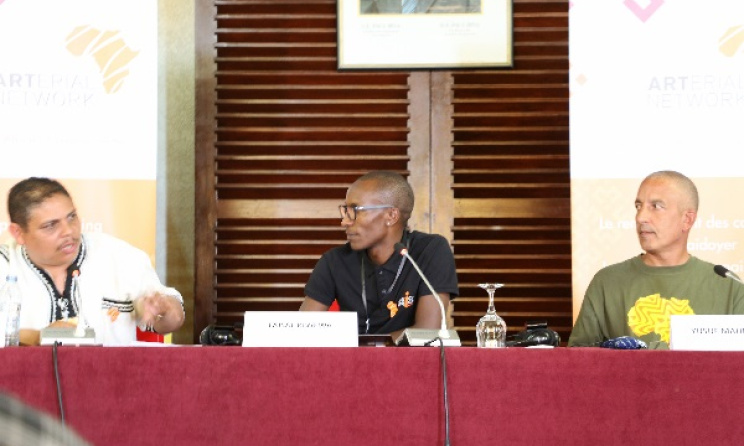 From left: Andre Le Roux, Faisal Kiwewa and Yusuf Mahmoud during the ACEC. Photo: David Durbach