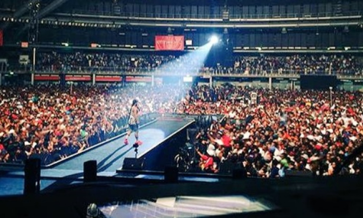 Cassper Nyovest at the TicketPro Dome in Johannesburg on 31 October. Photo: Twitter 
