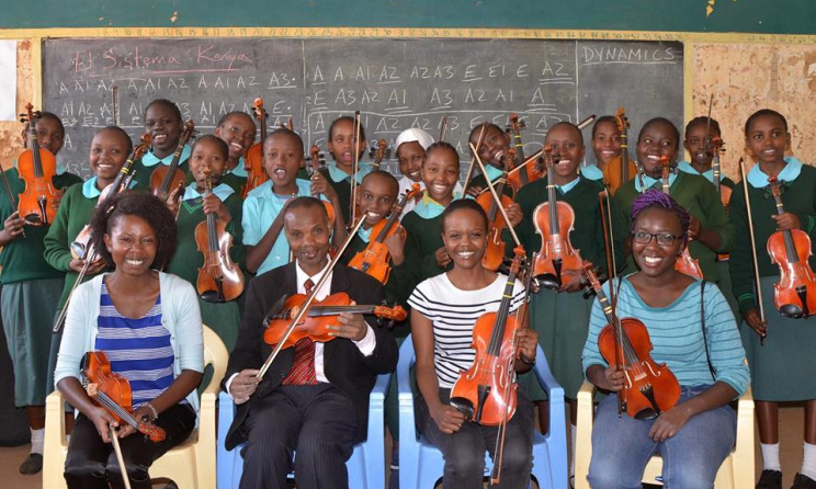 El Sistema Kenya members. Photo: El Sistema Facebook Page