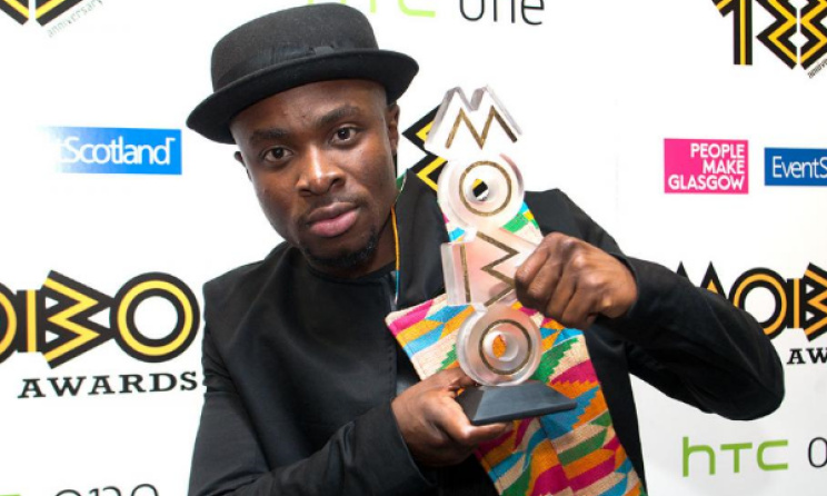 Fuse ODG, with the 2015 MOBO trophy. Photo: MOBO Awards