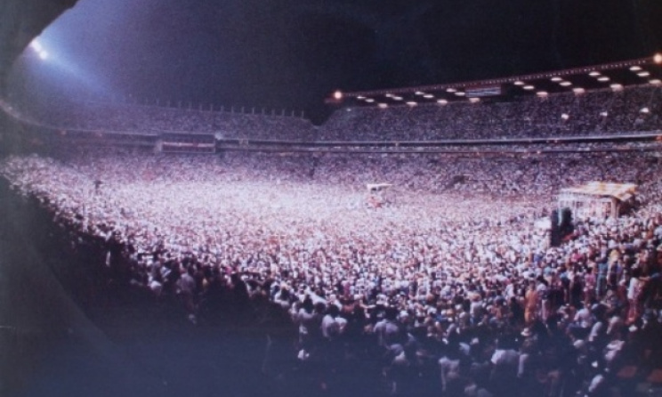 A photo of the historic Ellis Park concert in 1985.