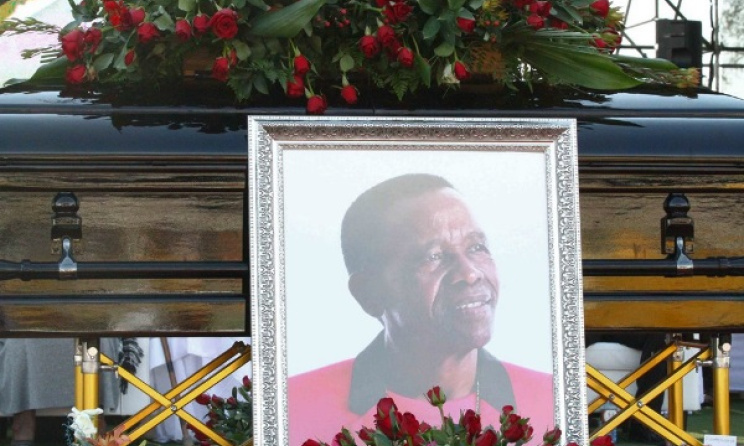 A scene from the funeral of South African singer David Masondo. Photo: icebolethugroup.co.za