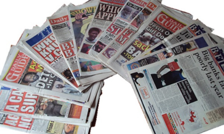Journaux au Ghana. Photo: Starrfmonline