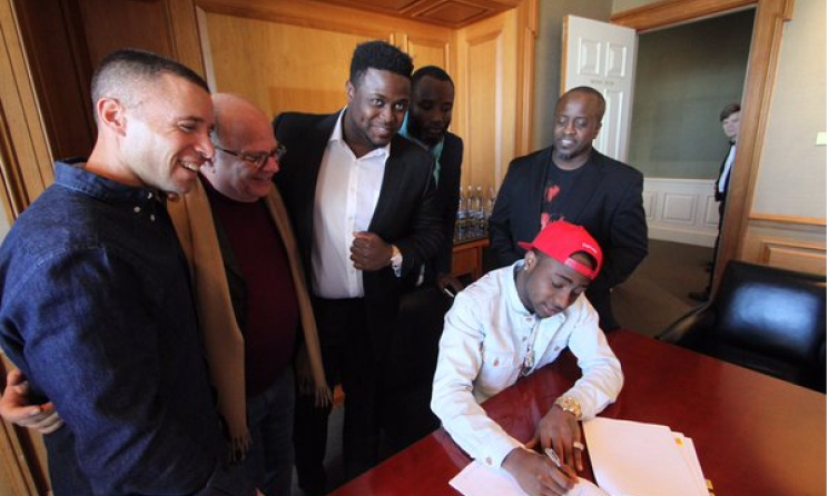 Davido signs with Sony Music.