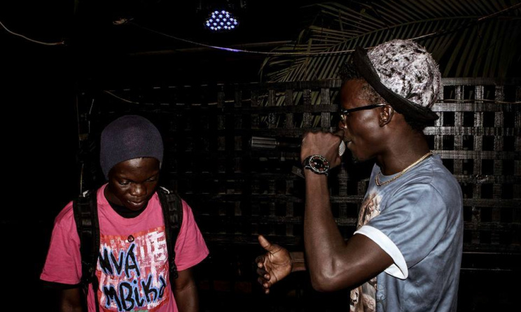 Artists during a battle session. Photo: Uganda Rap League Facebook