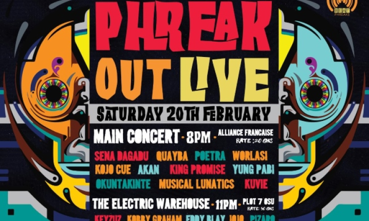 The poster for Phreak Out Live.