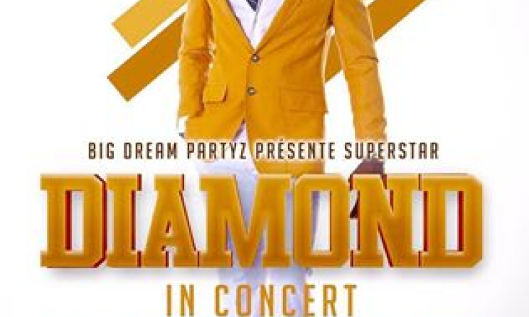 The poster for Diamond Platnumz' show in Brussels on 1 April.