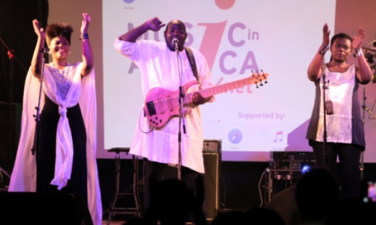 Macase perform at the recent concert in Yaoundé. Photo: Goethe-Institut/Simon Messina