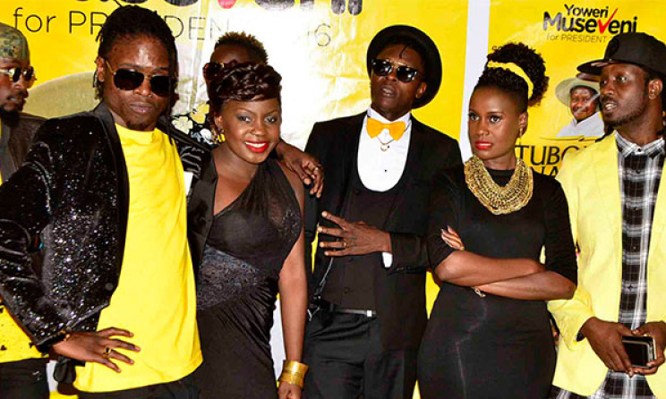 Uganda stars who sang Tubonga Nawe. Photo: www.fashion256.com