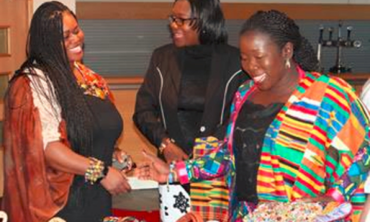 Group of women assessing Bongo product. Photo: Ghana Trade