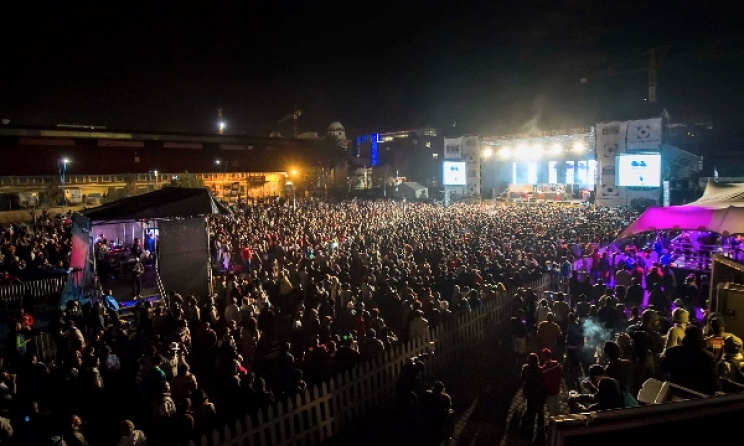 The audience at last year's Back To The City in Newtown, Johannesburg.