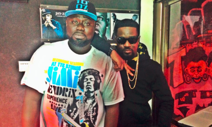 L-R: DJ Black and rapper Sarkodie 