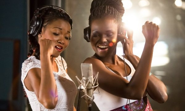 Gabon’s Arielle T and Zimbabwe’s Selmor Mtukudzi in studio. Photo: www.one.org