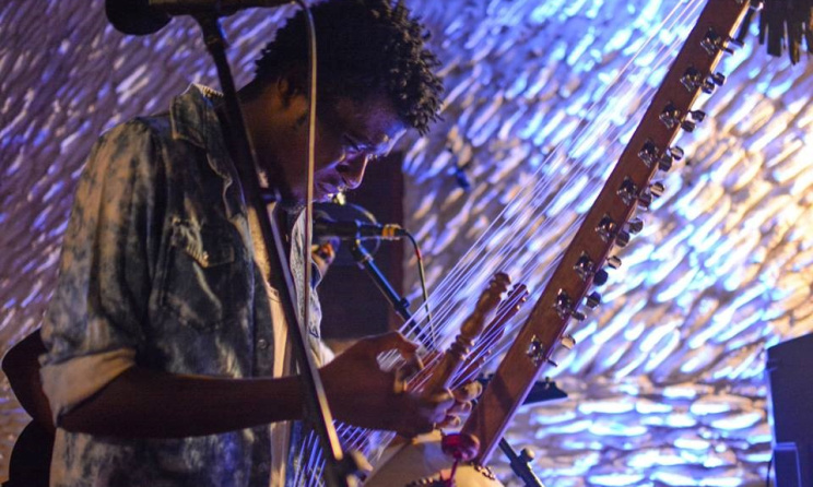 Tanzanian artist Swahili Ally during a recent performance. Photo: Alice Bensi