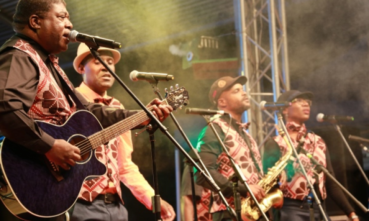 Ghorwane from Mozambique, fronted by Roberto Chitsondzo. Photo: Dave Durbach / Music In Africa