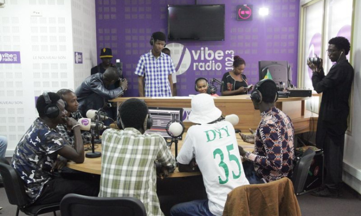Vibe Radio Senegal recording studio 