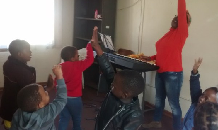 Music Crossroads in Zimbabwe hosts special classes for small kids every Saturday. Photo: Music Crossroads