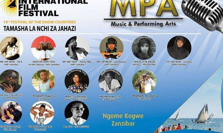 music and performing arts line up poster