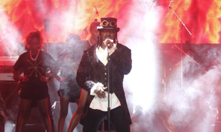 Bebe Cool on stage during the concert. Photo: www.chimreports.com