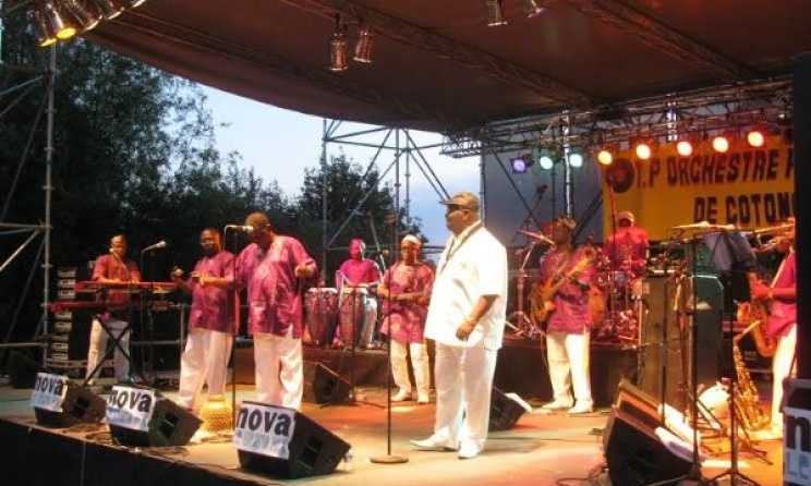 Tout Puissant Orchestre Poly-rythmo from Cotonou performing in Paris in 2012. (Photo): Julien Legros