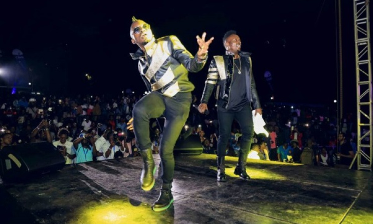 Sauti Sol During a performance. Photo: Sauti Sol's Facebook Page