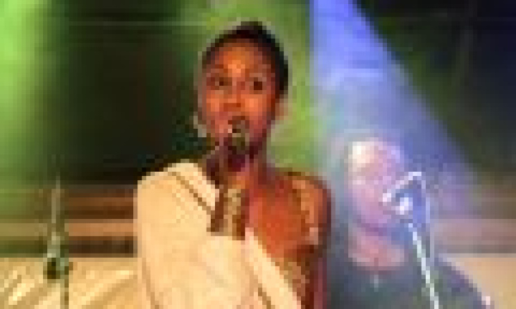 Ethiopian singer Betty G on stage