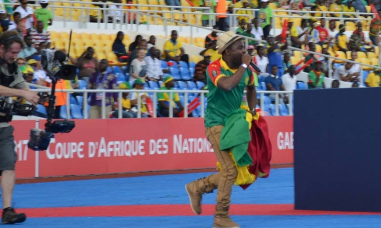 Franko à la cérémonie d'ouverture de la CAN 2017. Photo: DR