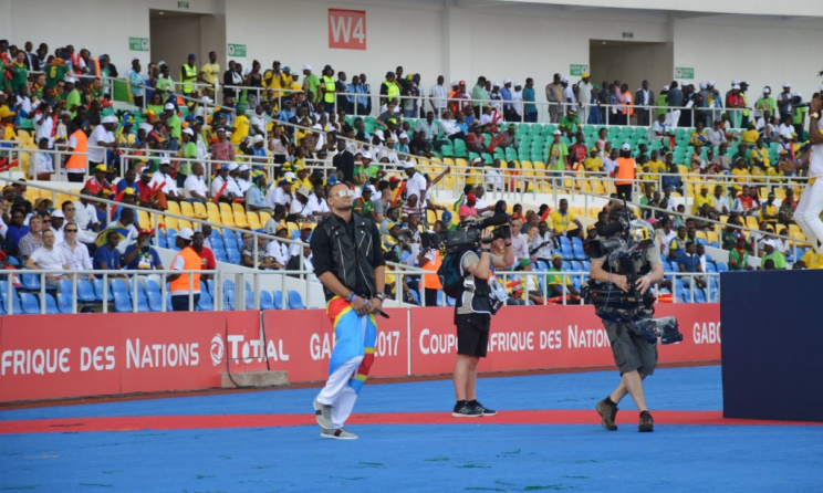 Le show de Mohombi au stade de l'amitié sino-gabonaise (Libreville). Photo: DR