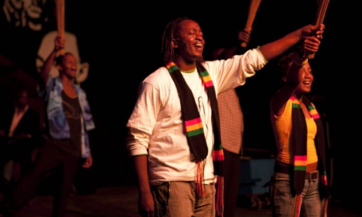 Eric Wainaina leads the cast of his production, Mo Faya. Photo: Flickr