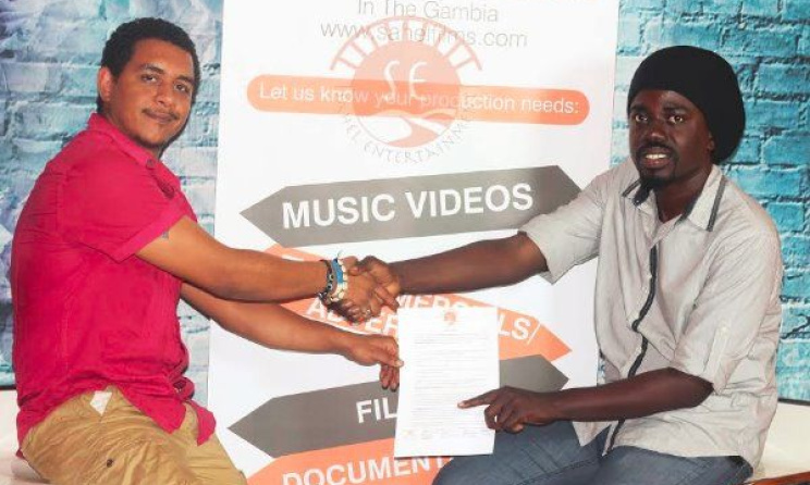 Photo from Nacif's official signing to Sahel Entertainment.  Photo from Nacif's official signing to Sahel Entertainment.