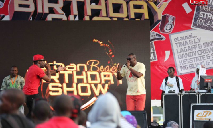 The Baponga rap singers and Kapital K.  Photo: Urban FM