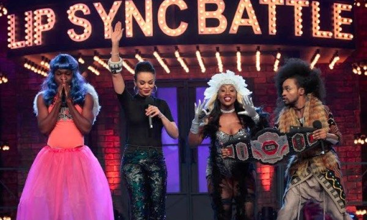 Patoranking, Pearl Thusi, Victoria Kimani and Denrele.  Photo: MTV Base