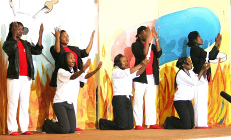 Nairobi University on stage at last year's festival. Photo: westfm.co.ke