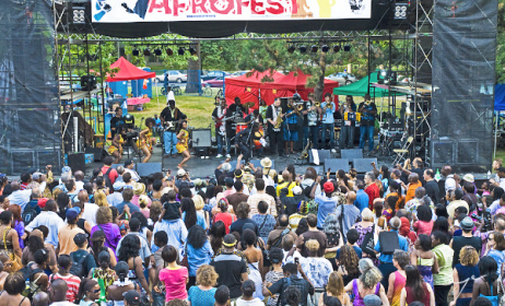 The crowd and stage at a previous Afrofest. Photo: afrofest.ca